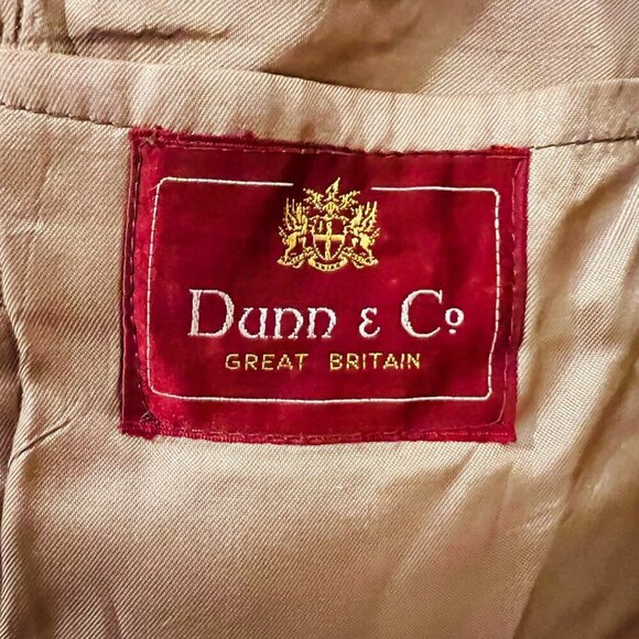 Dunn & Co Harris Tweed made in England men's vintage jacket coat size 38 - Picture 7 of 16